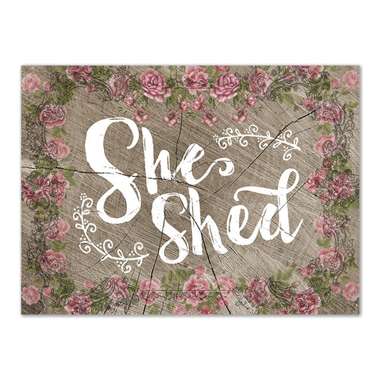 Tin Metal Sign She Shed