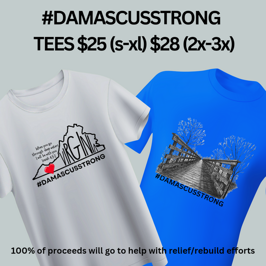 #DAMASCUSSTRONG tshirt preorder