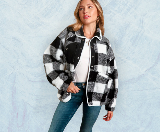 Cozy Days Button Down Sherpa