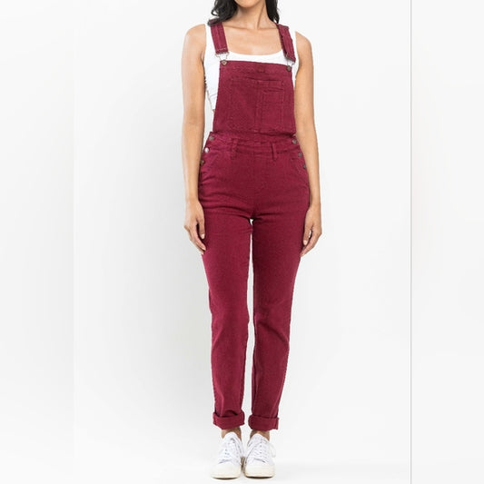 Judy Blue Maroon Overalls