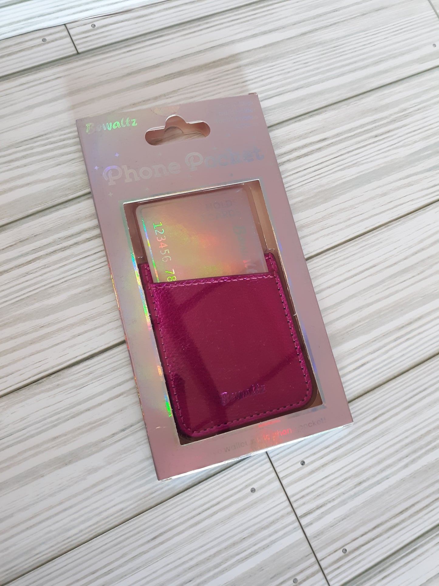 Pink Metallic Phone Pocket