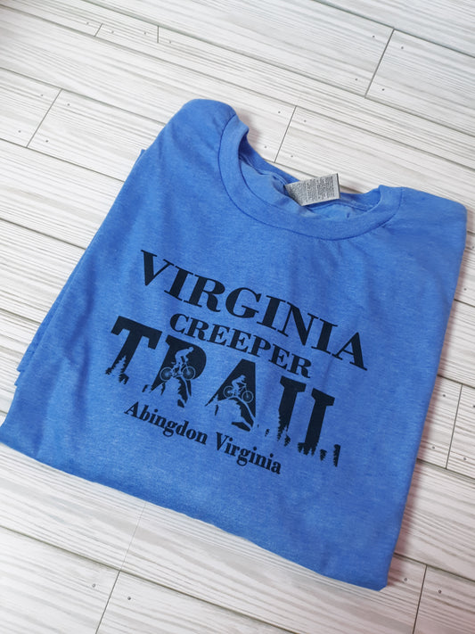 Virginia Creeper Trail Tee-Blue