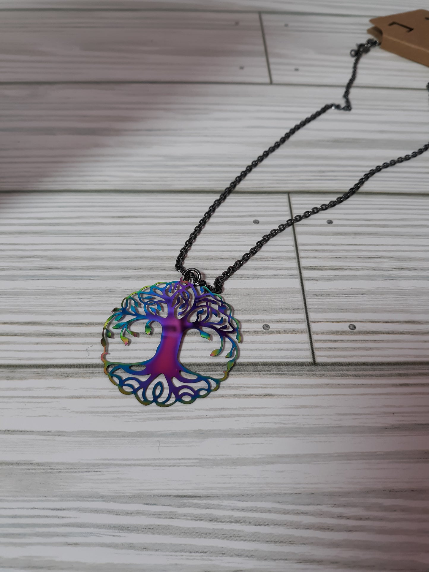 Rainbow Tree of Life Necklace