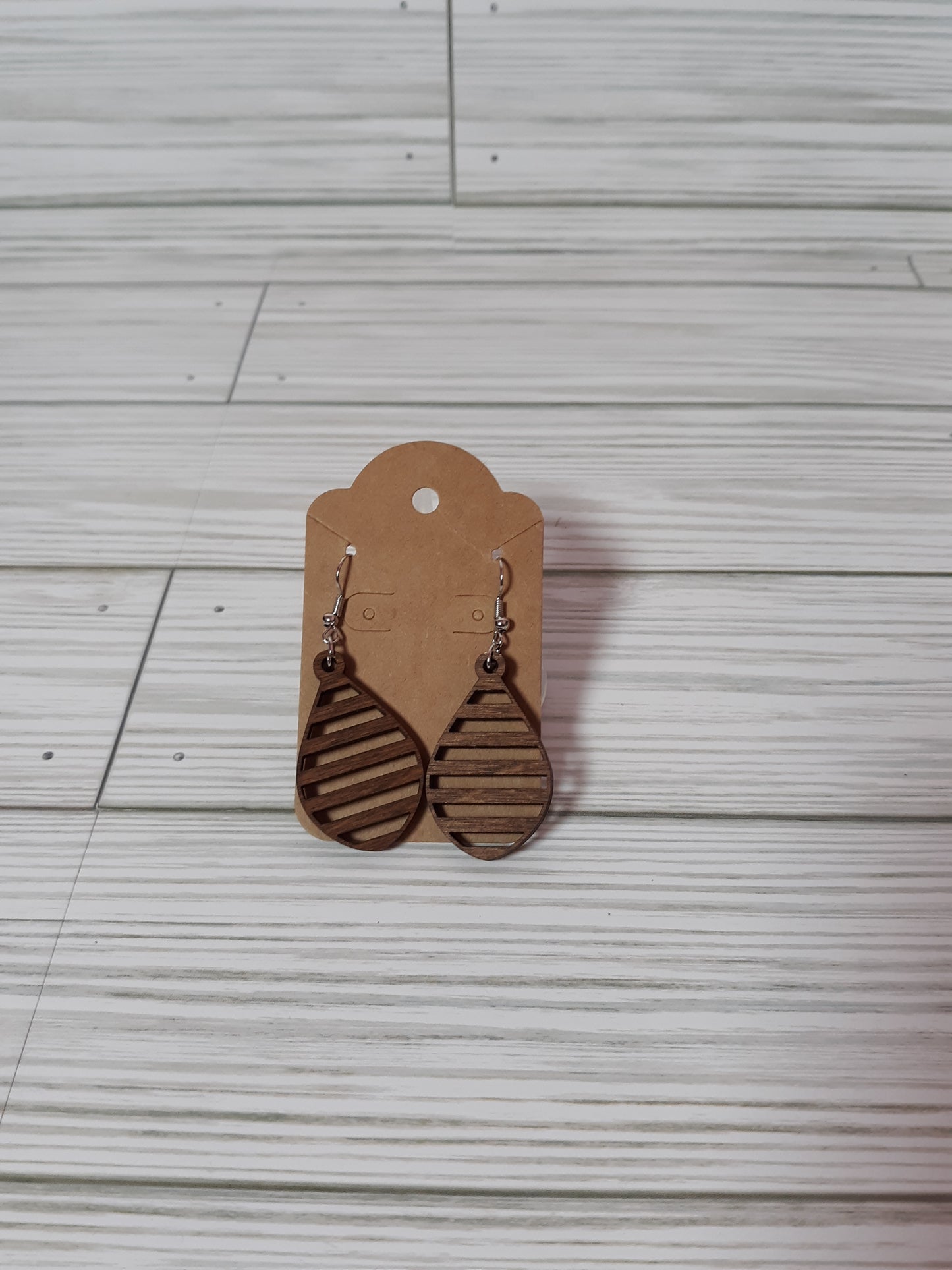 Wooden Drop Earrings