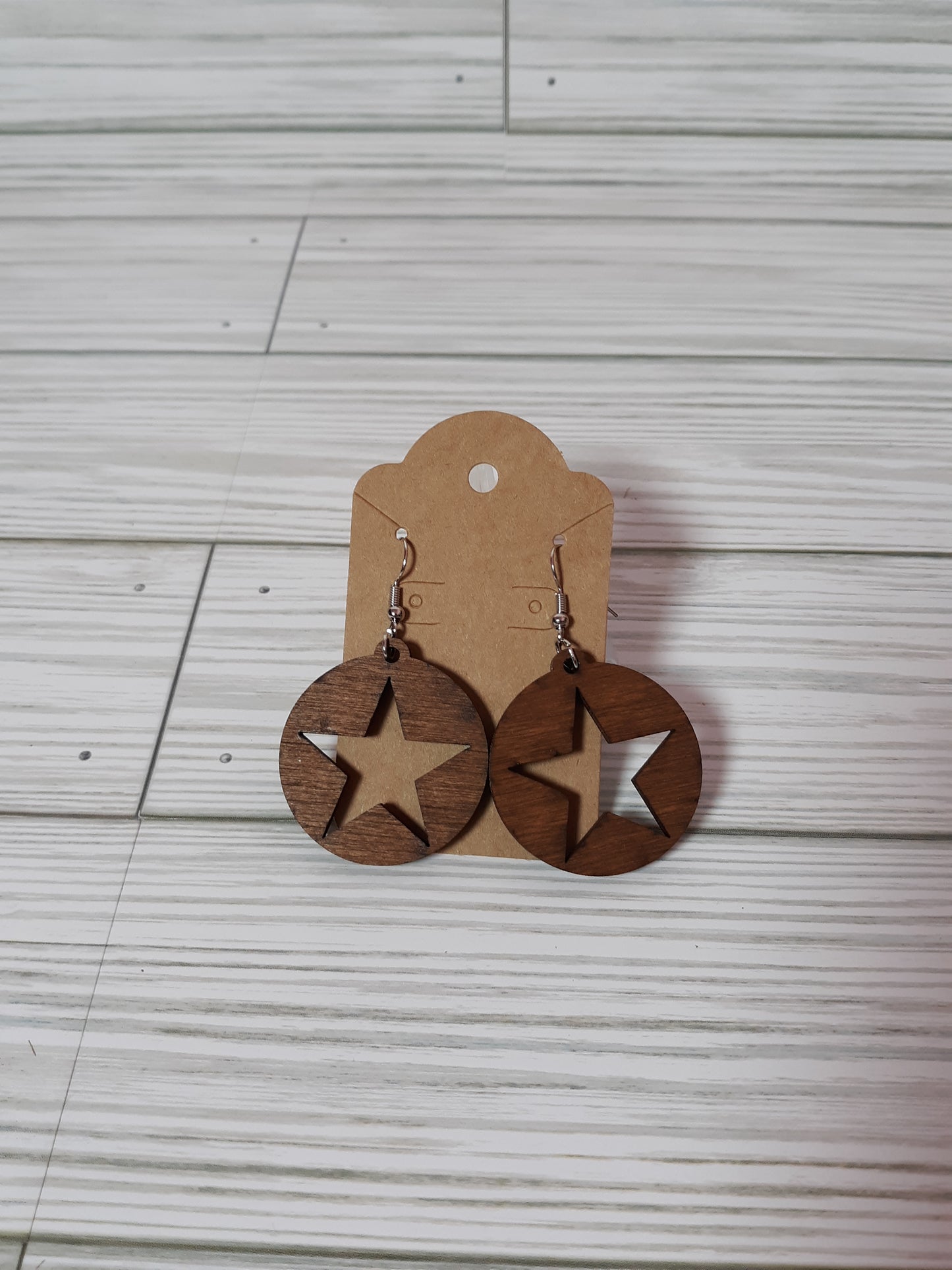 Wooden Drop Earrings