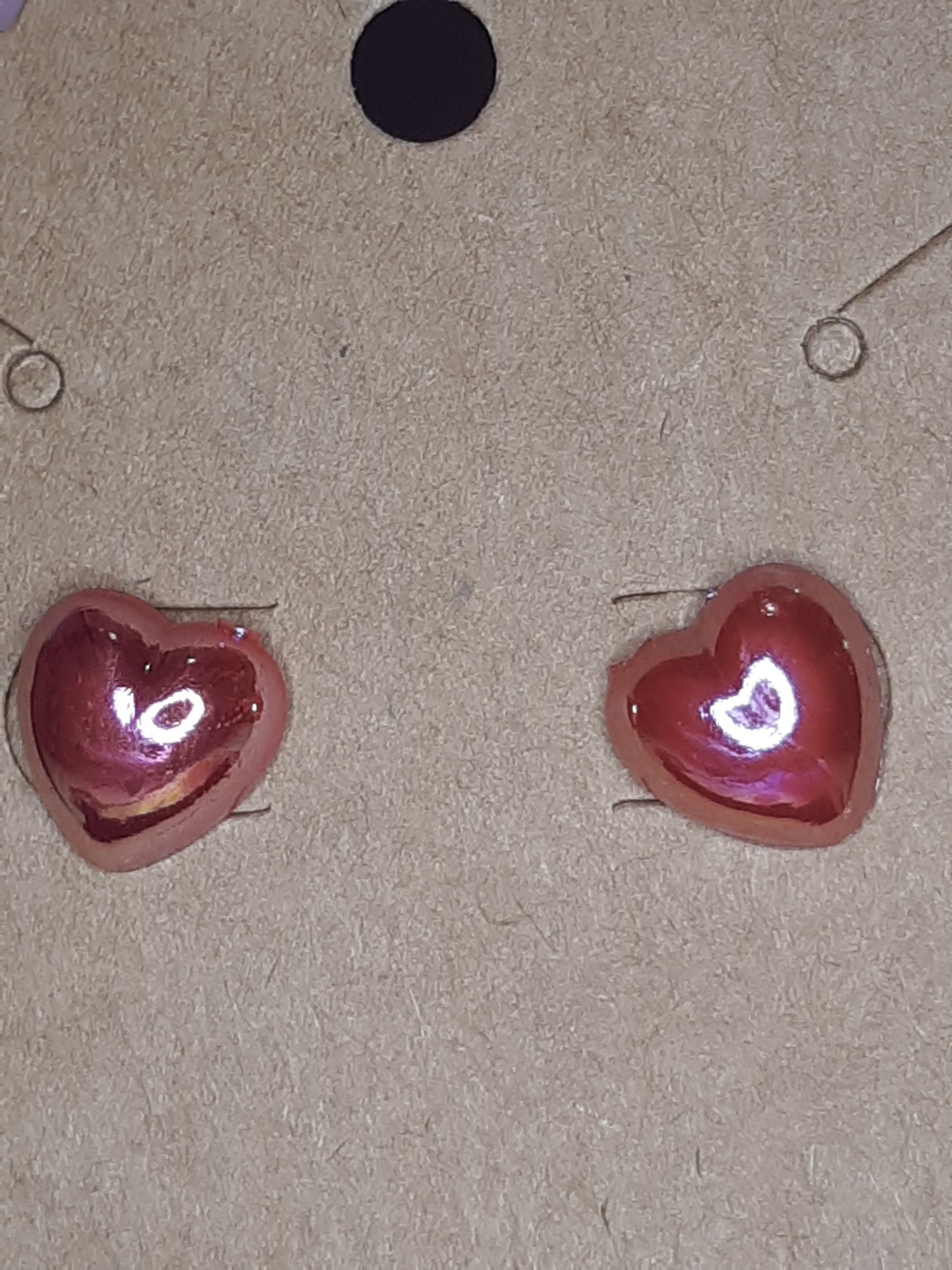 Lil Hearts Opal Earrings