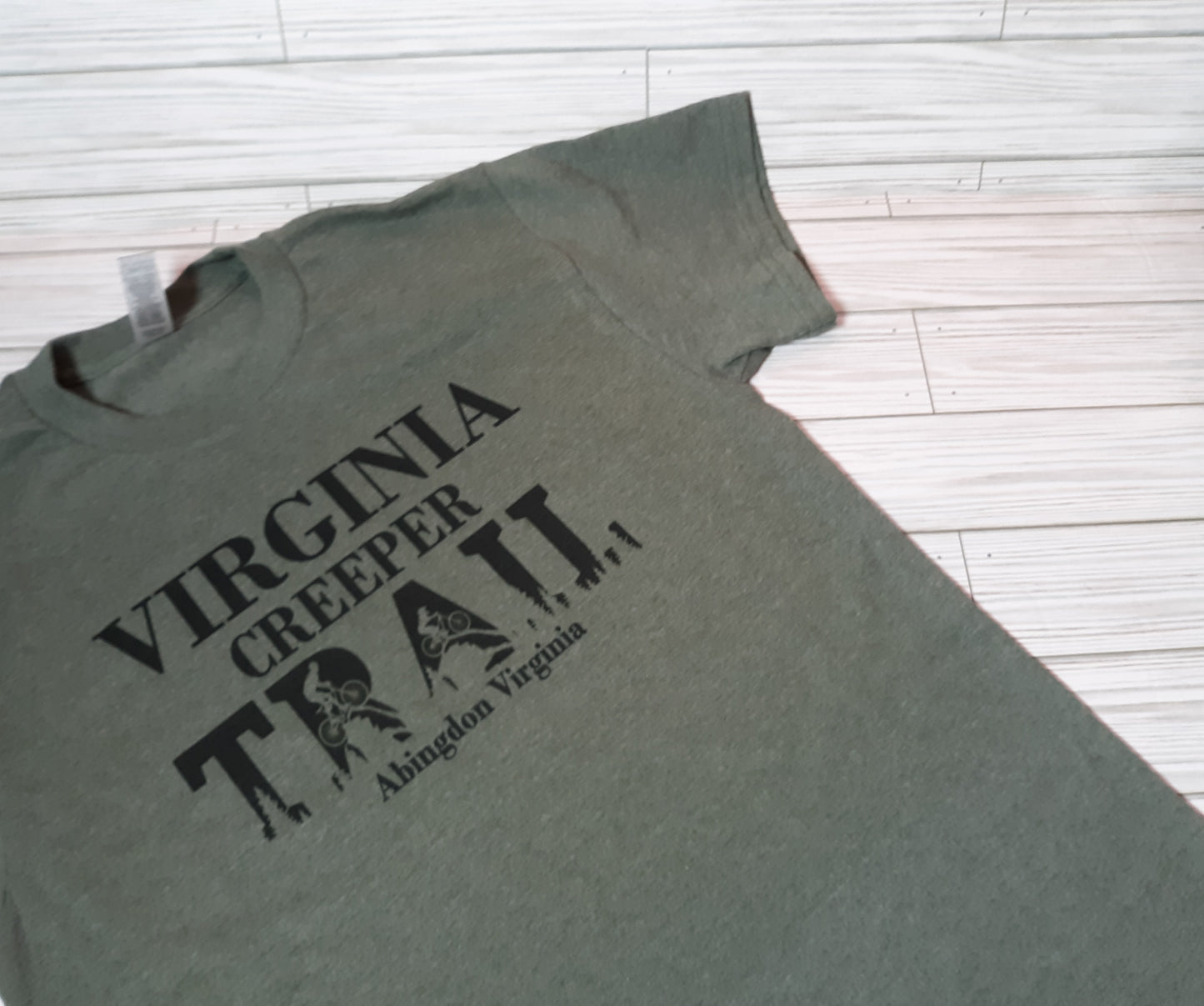 Virginia Creeper Trail Tee-Green