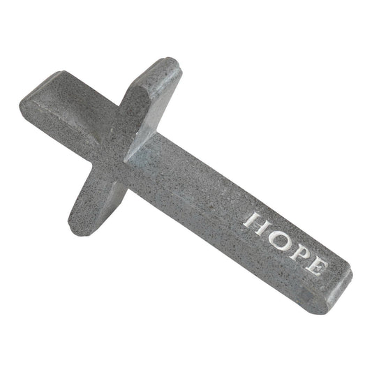 Gray Hope Tabletop Cross