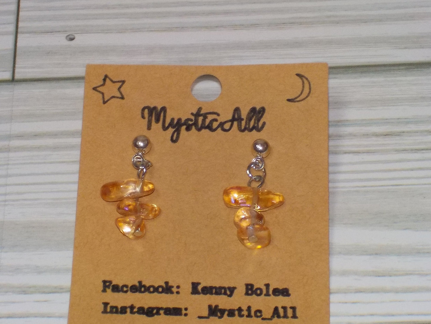 MysticAll Crystal Earrings