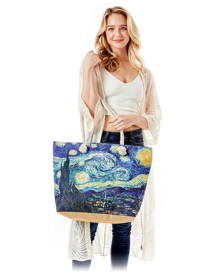 Starry Night Beach Tote