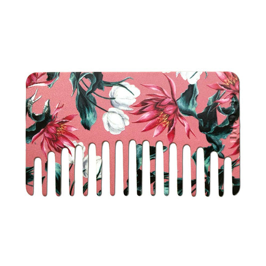 Coral Paradise Go-Comb | Plastic Wallet-Sized Comb