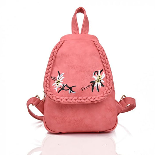 Floral Mini Backpack Coral