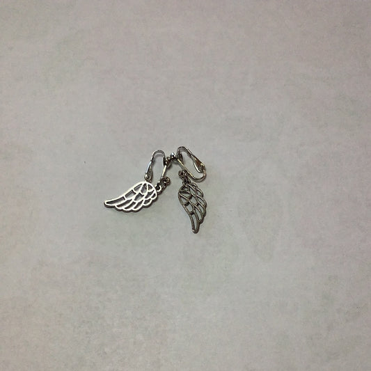 Clip on Angel Wing Earrings