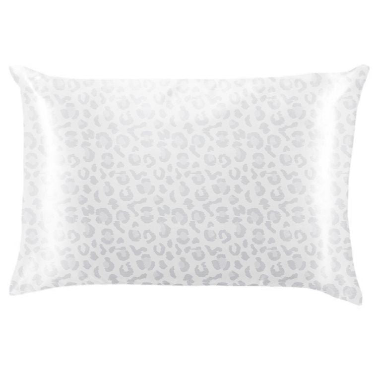 Lemon Lavender Leopard Print Bye Bye Bedhead Silky Satin Pillowcase-